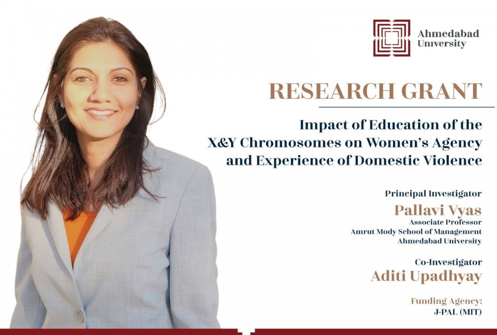 Professor Pallavi Vyas Receives Research Grant From J Pal Mit