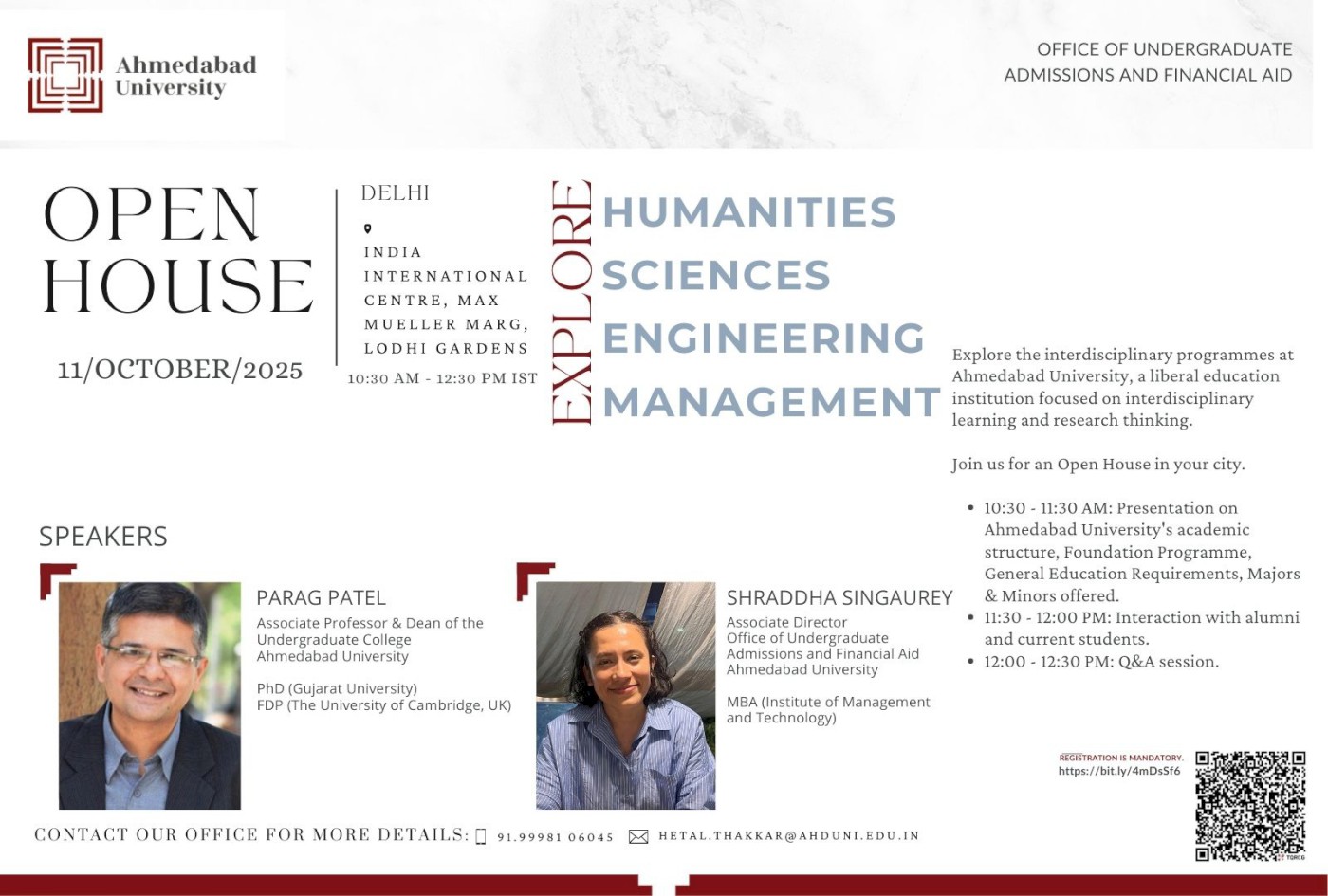 Undergraduate Admissions Open House: Delhi