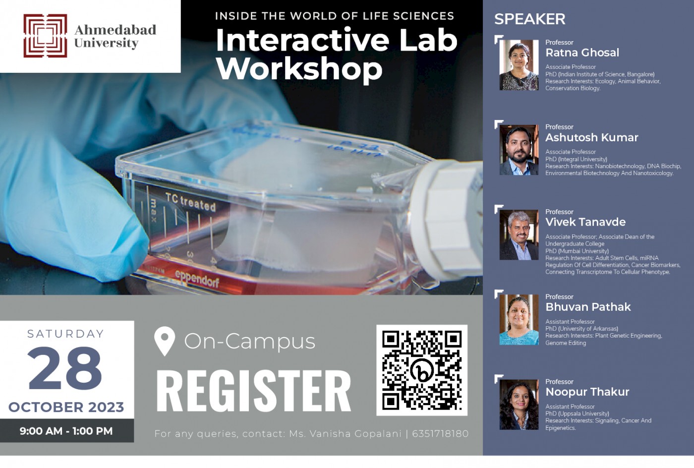 Inside the World of Life Sciences: Interactive Lab Workshop