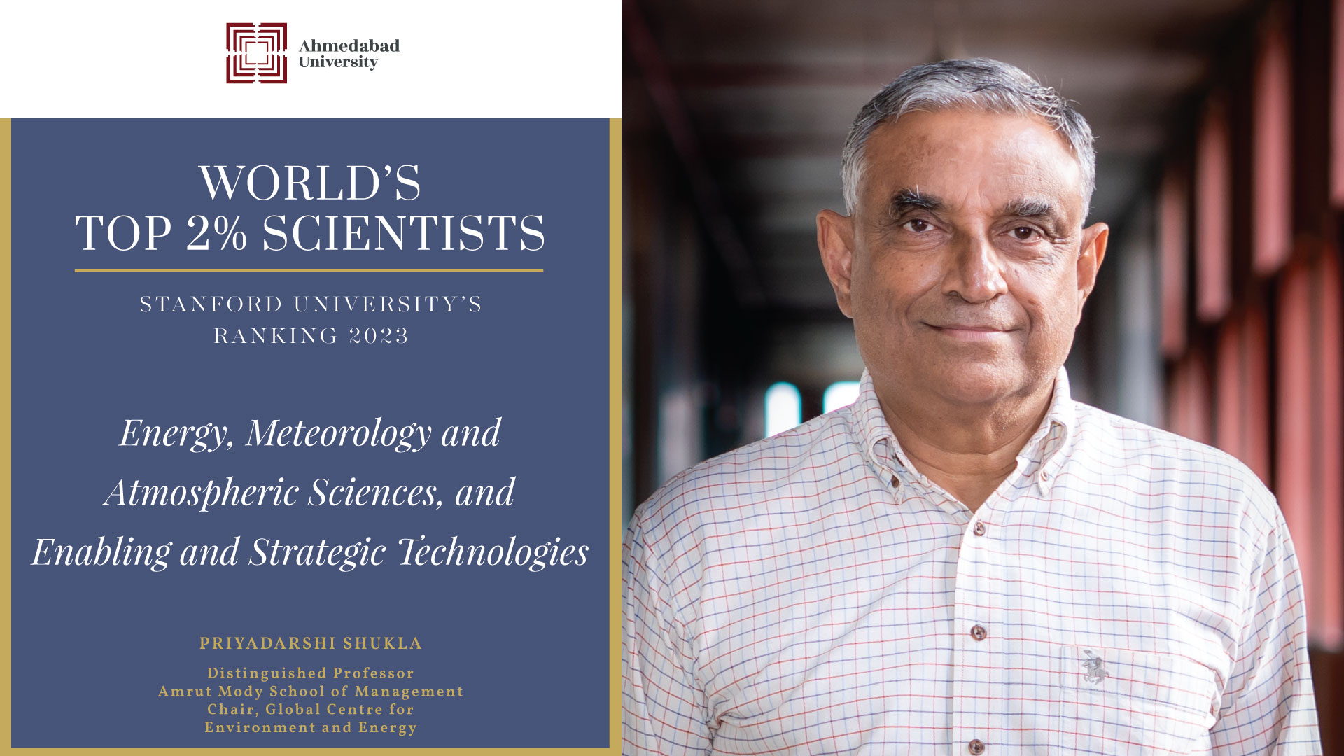 Priyadarshi Shukla in the World's Top 2 Scientists 2023 List by