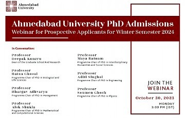 PhD Admissions Webinar for Prospective Applicants for Winter Semester 2024