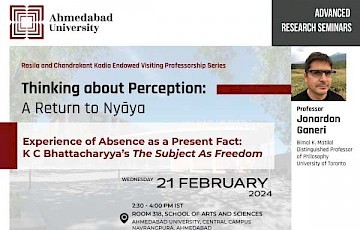 Experience of Absence as a Present Fact: K.C. Bhattacharyya’s The Subject As Freedom