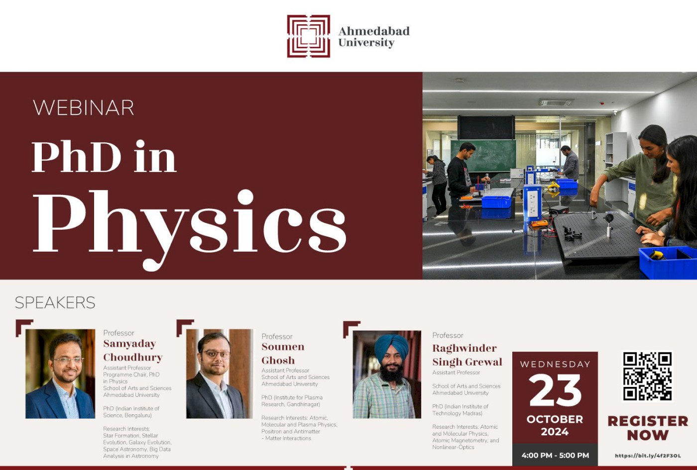 Webinar: PhD in Physics