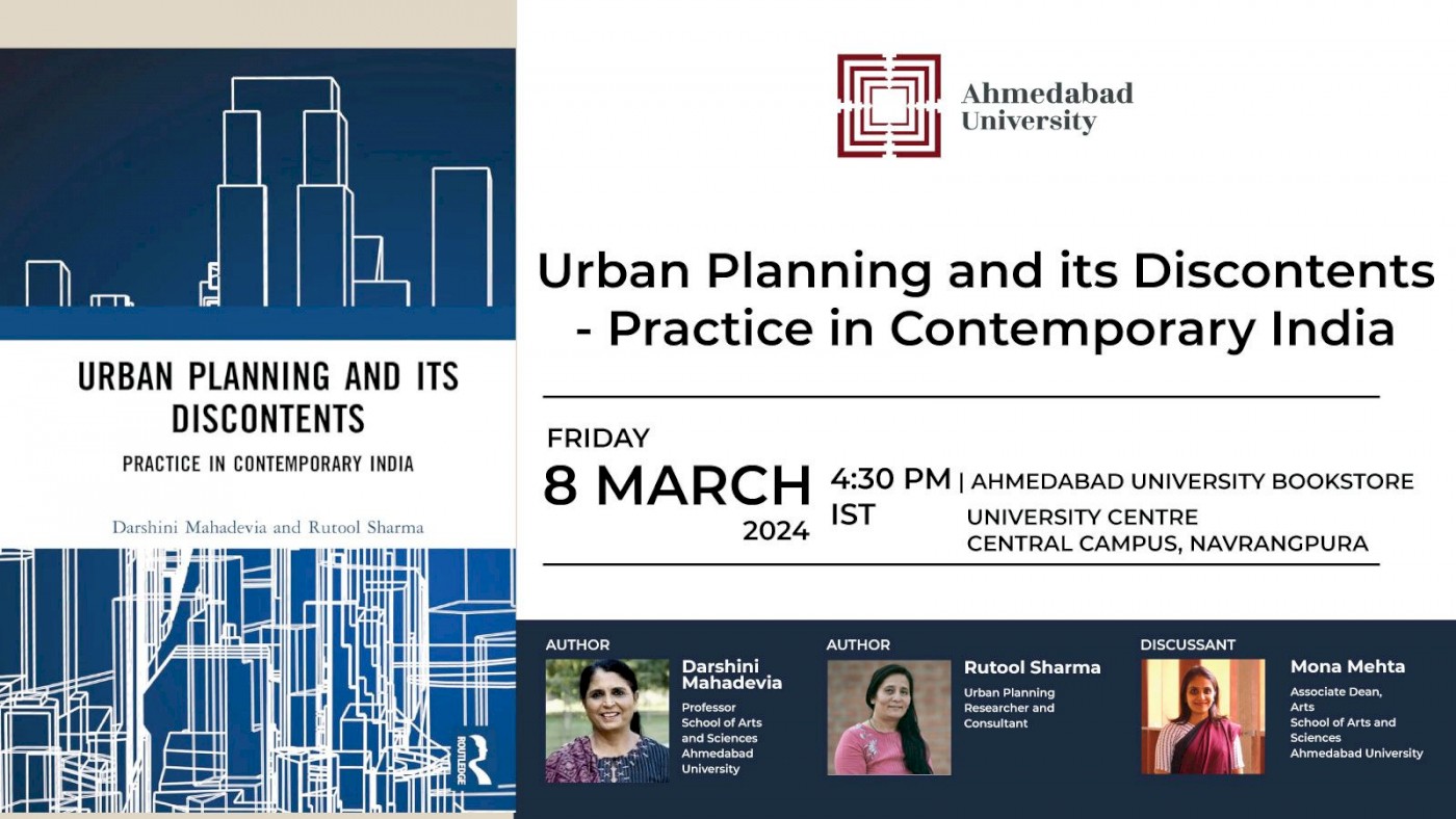 Book Talk: Urban Planning and its Discontents- Practice in Contemporary India