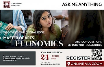 Ask me Anything: Master of Arts in Economics