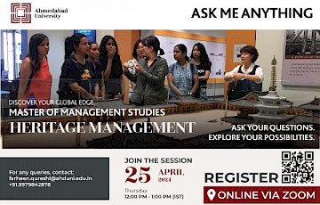 Ask me Anything: Master of Management Studies in Heritage Management