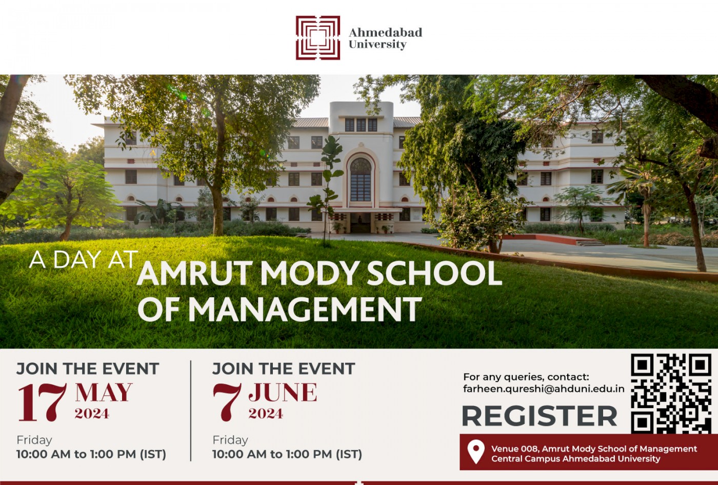 A Day at Amrut Mody School of Management