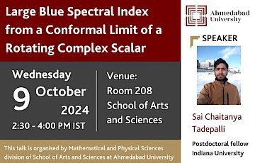 Large Blue Spectral Index from a Conformal Limit of a Rotating Complex Scalar