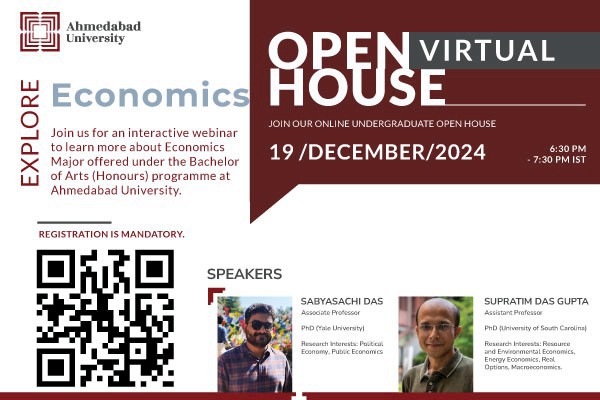 Virtual Open House: BA (Honours) in Economics