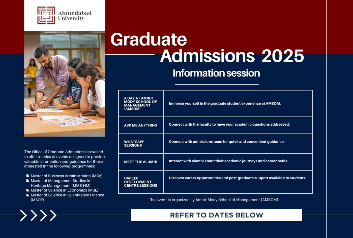 Graduate Admission Information Sessions