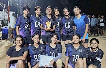 Volleyball Girls’ Team Brings Home Top Honours at Gandhinagar District Tournament