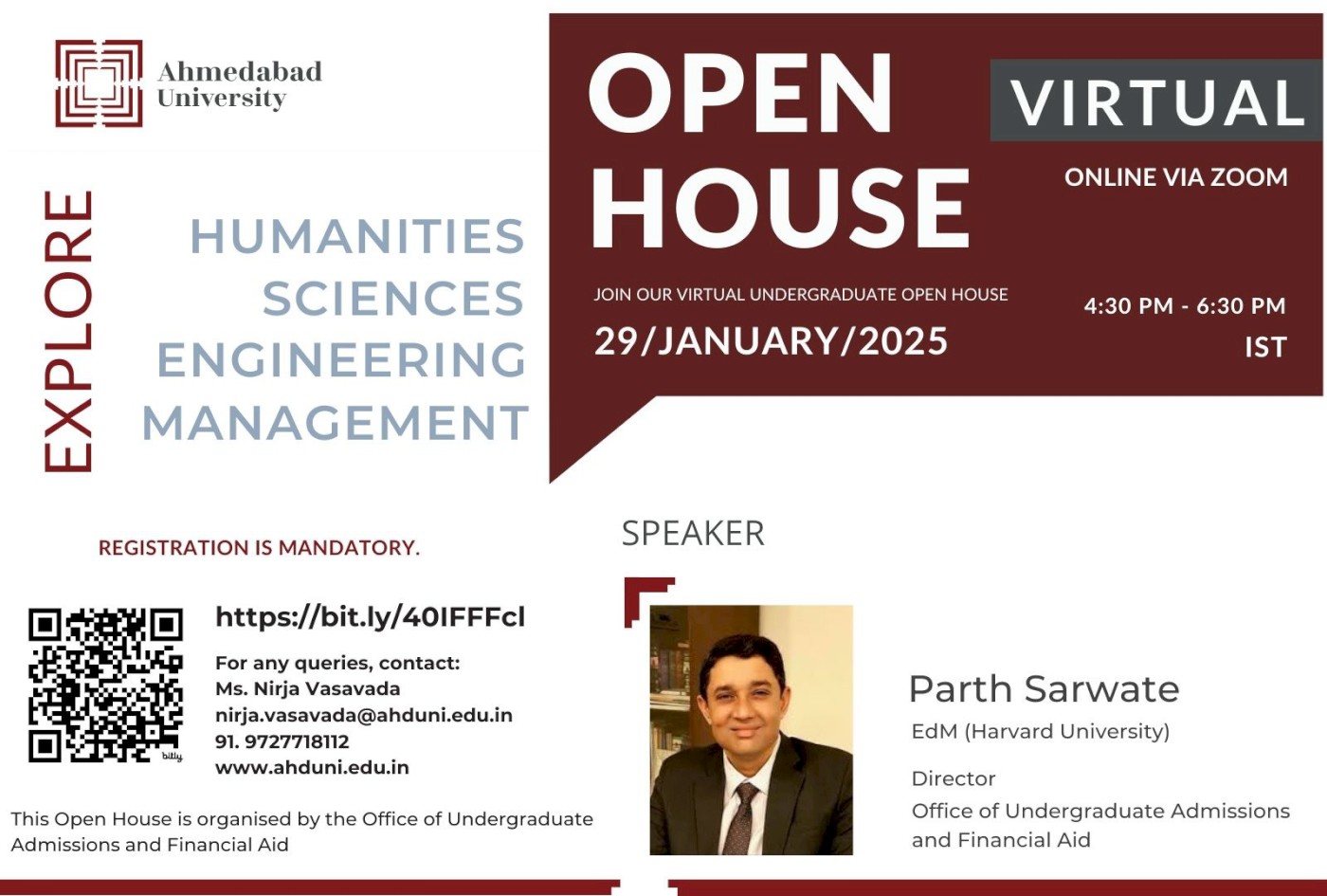 Virtual Open House: About Ahmedabad University