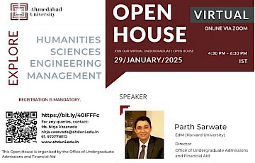 Virtual Open House: About Ahmedabad University