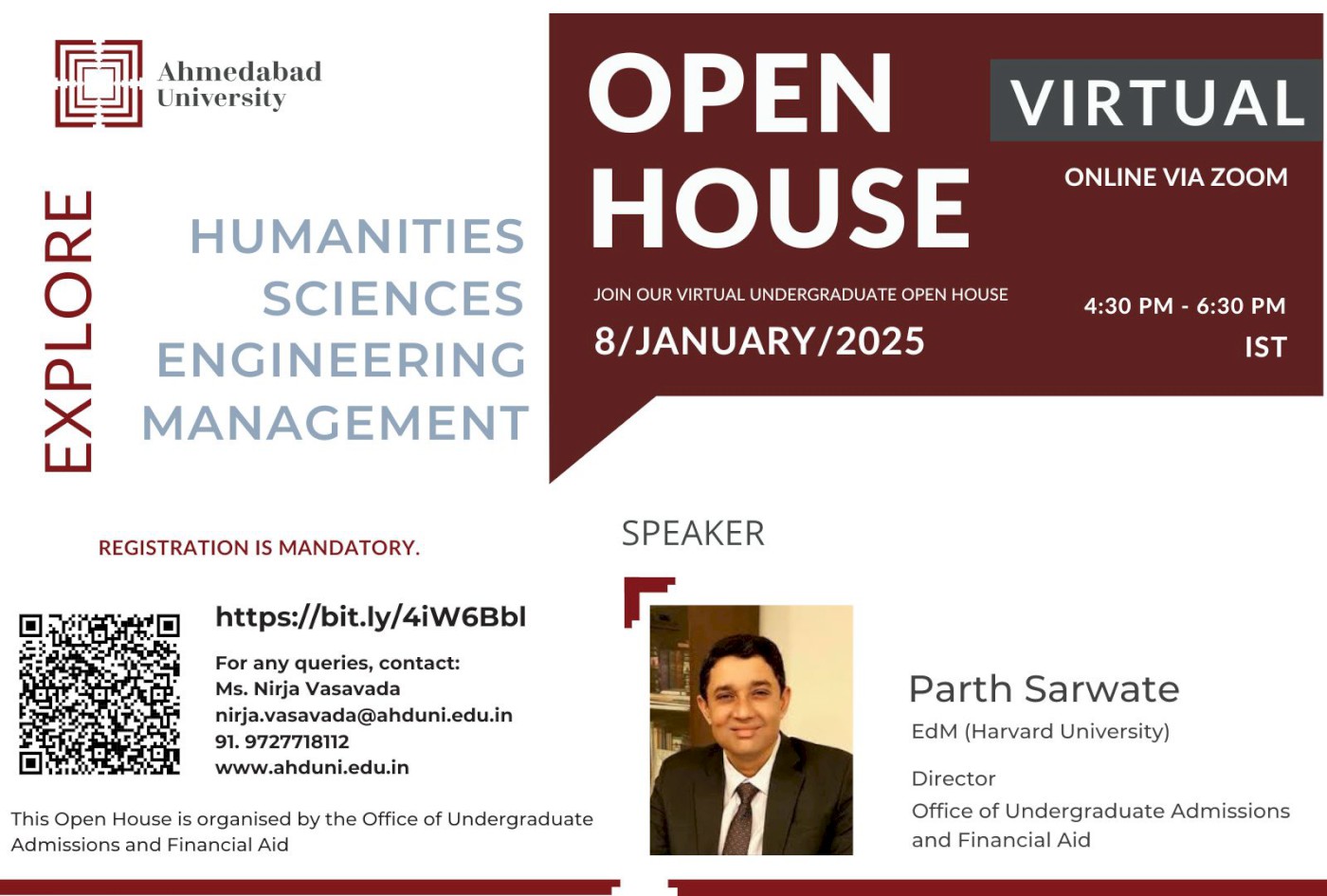 Virtual Open House: About Ahmedabad University