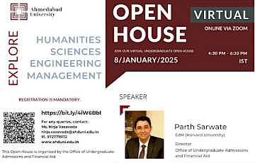 Virtual Open House: About Ahmedabad University