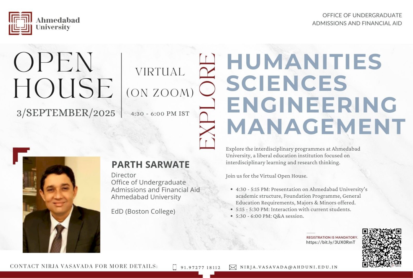Virtual Open House: About Ahmedabad University