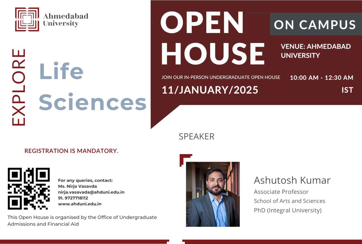 Virtual Open House: Integrated Master of Science in Life Sciences