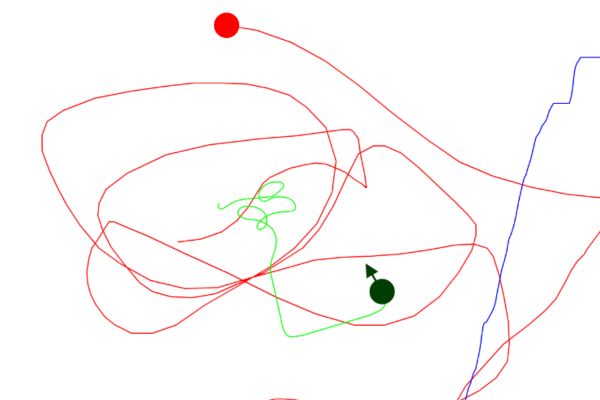 Pursuit Path Simulation