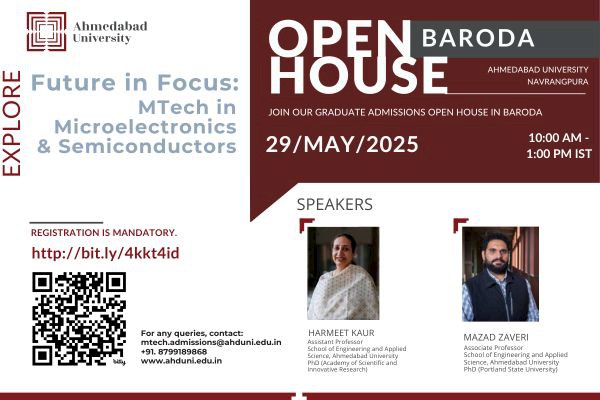 Open House on MTech in Microelectronics & Semiconductors