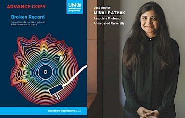 Ahmedabad Professor Contributes to UNEP’s The Emissions Gap Report 2023