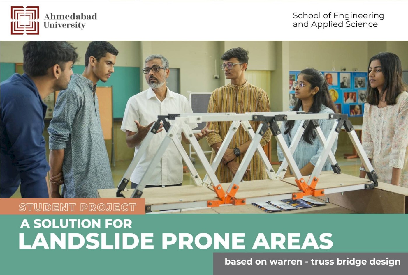 BTech Students Design Bridge for Landslide-prone Remote Areas