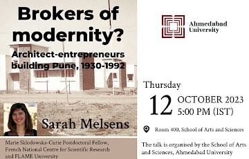 Brokers of modernity? Architect-entrepreneurs building Pune, 1930-1992