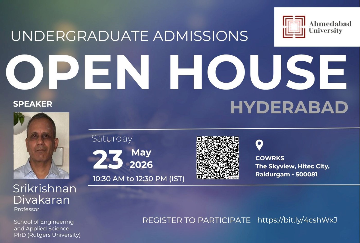 Undergraduate Admissions Open House: Hyderabad
