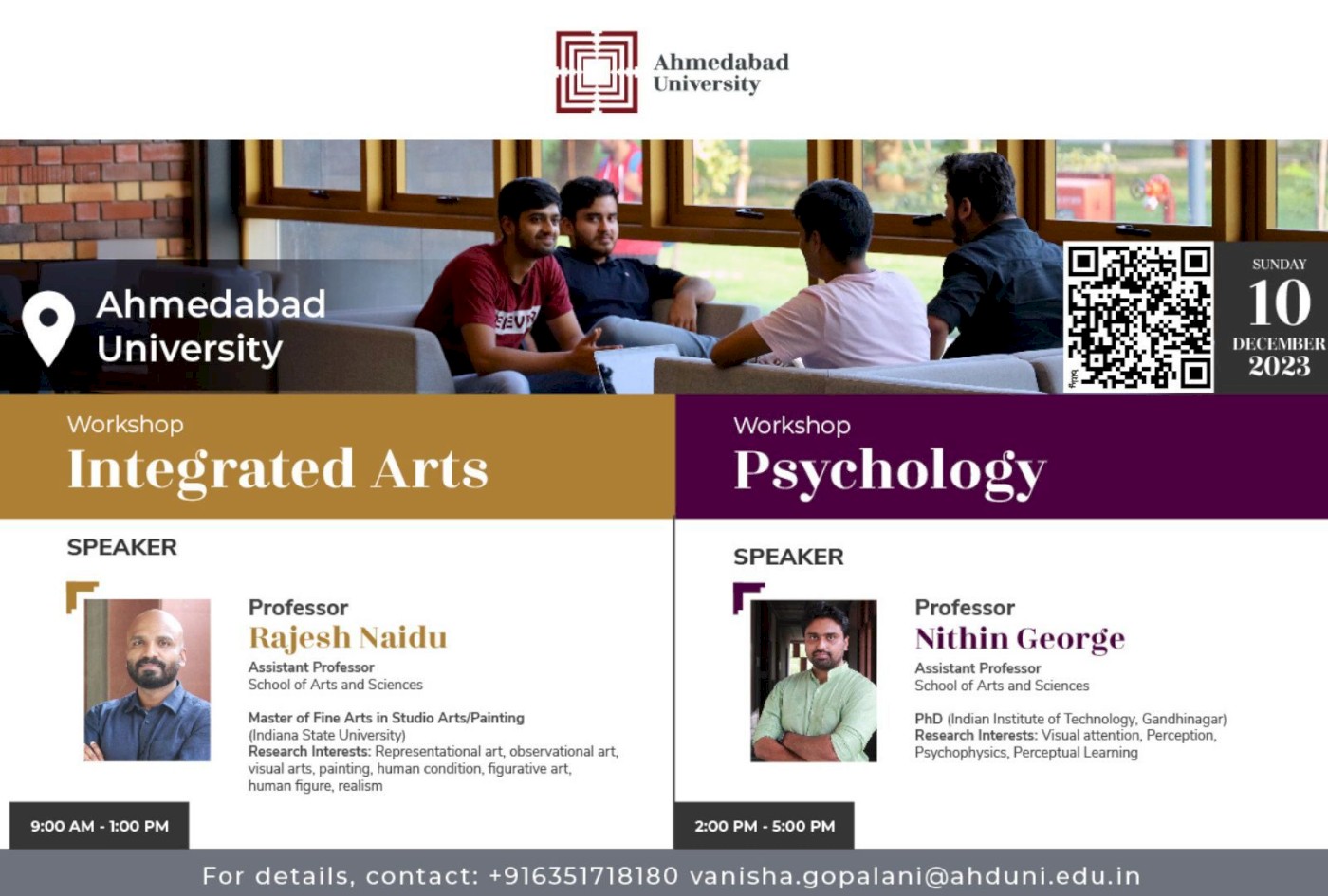 Integrated Arts meets Psychology Ahmedabad University
