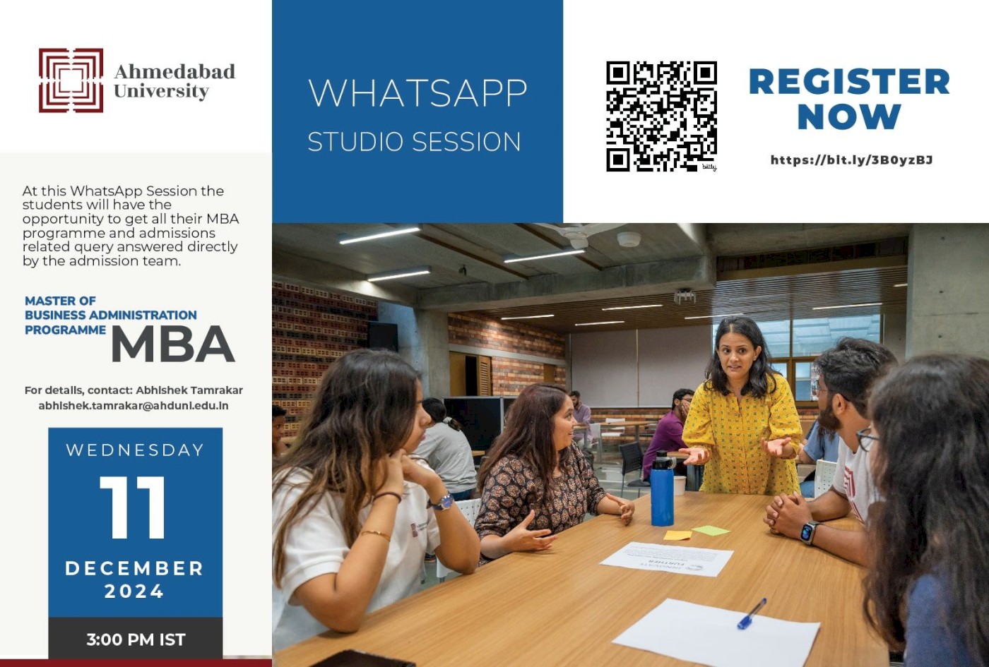 Whatsapp Studio Session: Master of Business Administration