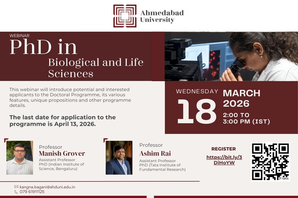 Webinar: PhD in Biological and Life Sciences