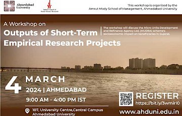 Outputs of Short-Term Empirical Research Projects: Evaluating the Socio-Economic Impact of the MUDRA Yojana Beneficiaries in Gujarat