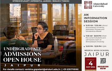 Undergraduate Admissions 2024 Open House: Jaipur