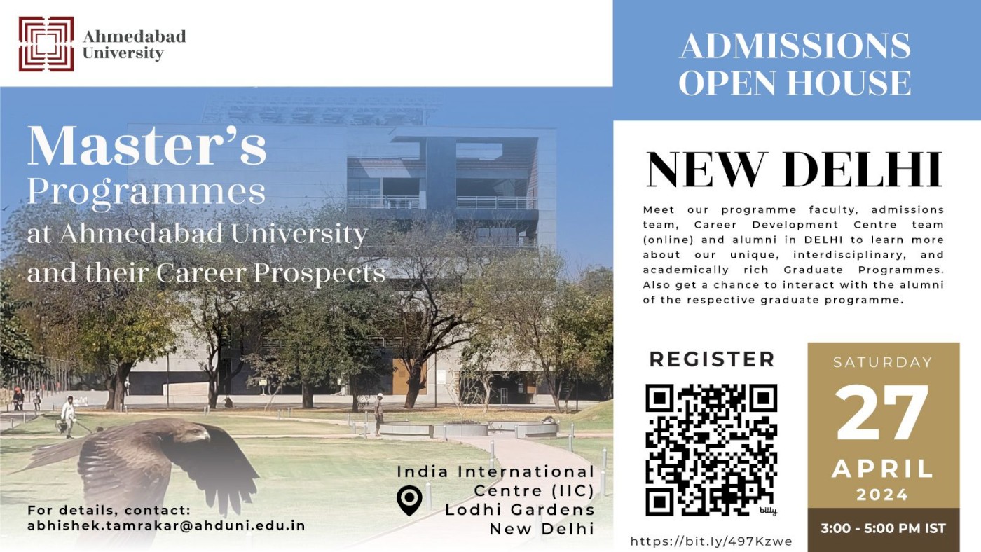 Master's Programmes at Ahmedabad University and their Career Prospects