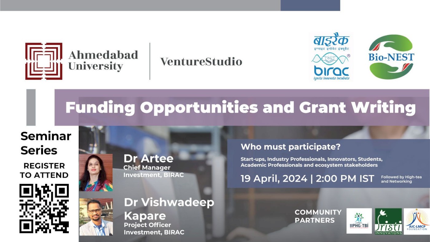 BIRAC Workshop: Funding Opportunities and Grant-Writing