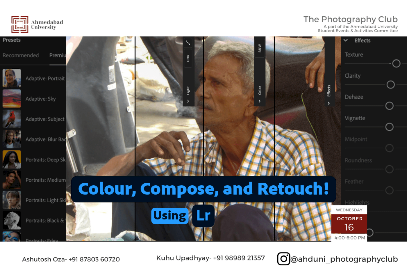 Colour, Compose and Retouch using Lr