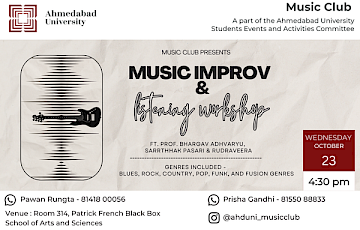 Music Improv and Listening Workshop