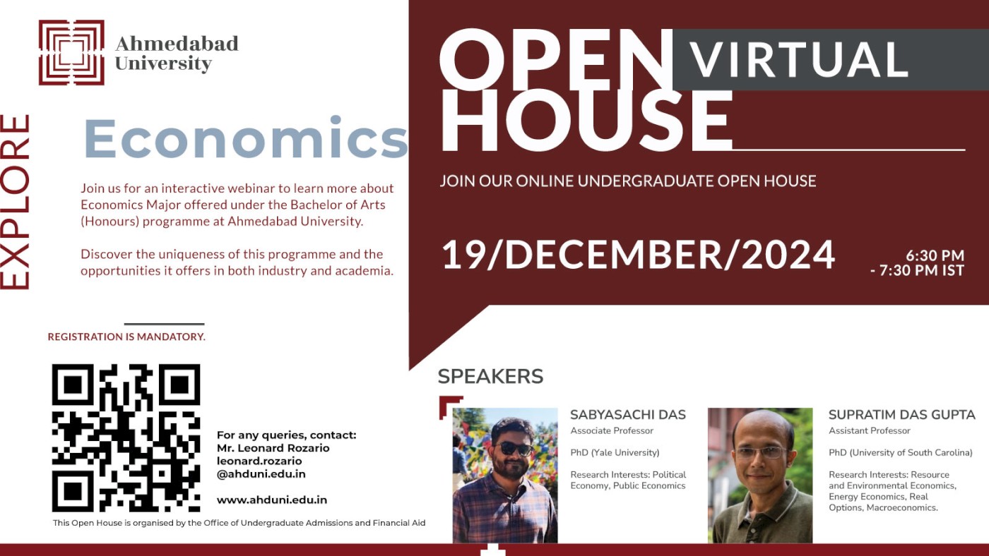Virtual Open House: BA (Honours) in Economics