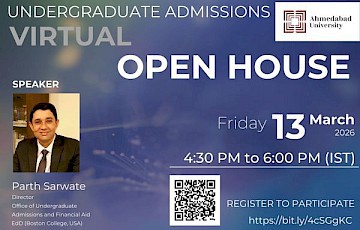 Virtual Open House: About Ahmedabad University