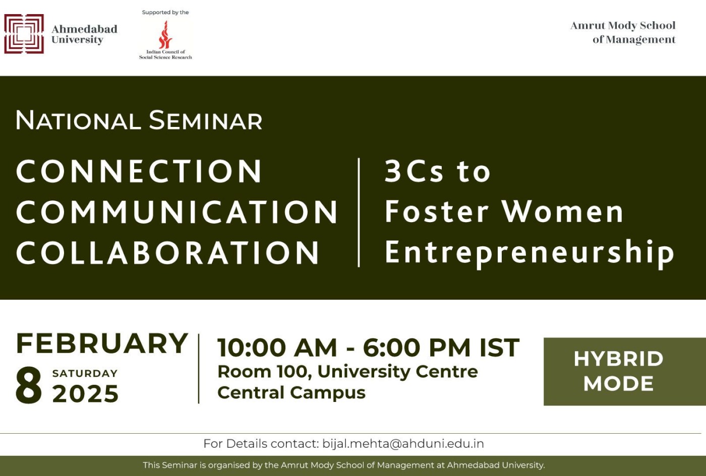 Connection, Communication, and Collaboration: 3Cs to Foster Women Entrepreneurship