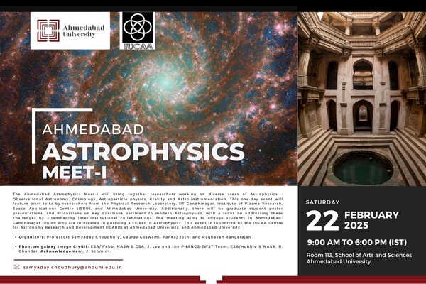 Ahmedabad Astrophysics Meet- I