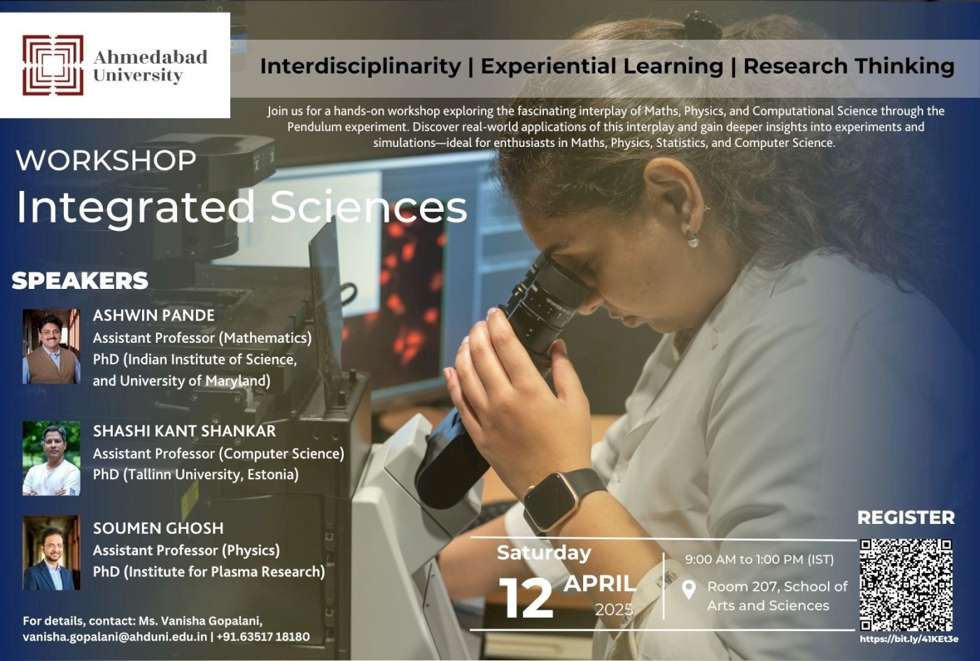 Workshop on Integrated Sciences