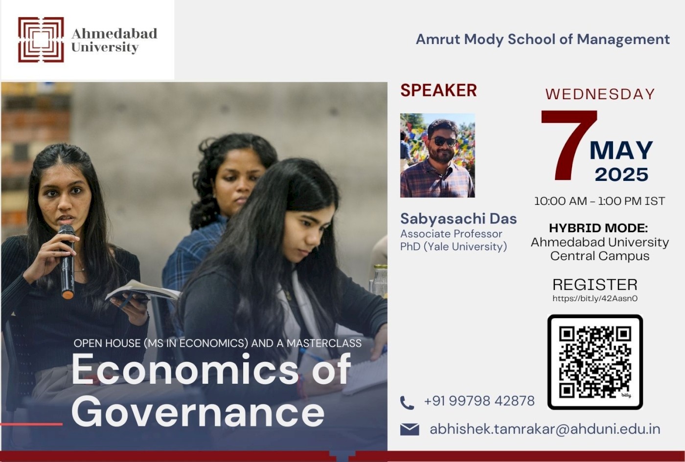 Economics of Governance | MS in Economics Open House