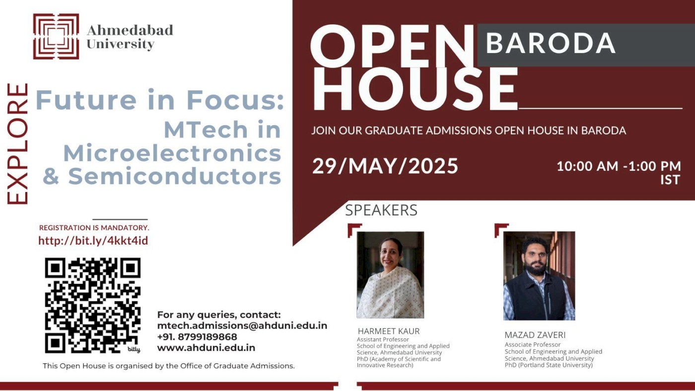 Open House on MTech in Microelectronics & Semiconductors