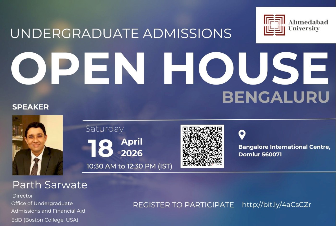 Undergraduate Admissions Open House: Bengaluru
