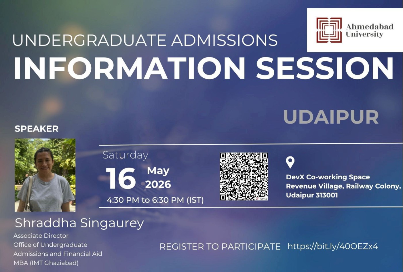 Undergraduate Admissions Open House: Udaipur