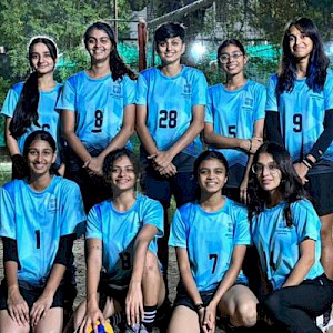 Volleyball Team in Khel Mahakumbh Village Level