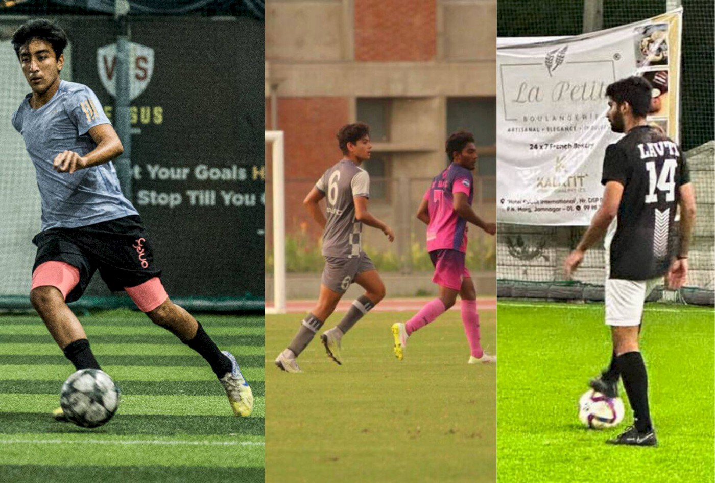 Ahmedabad University Football Players represented District at Inter District Football Tournament