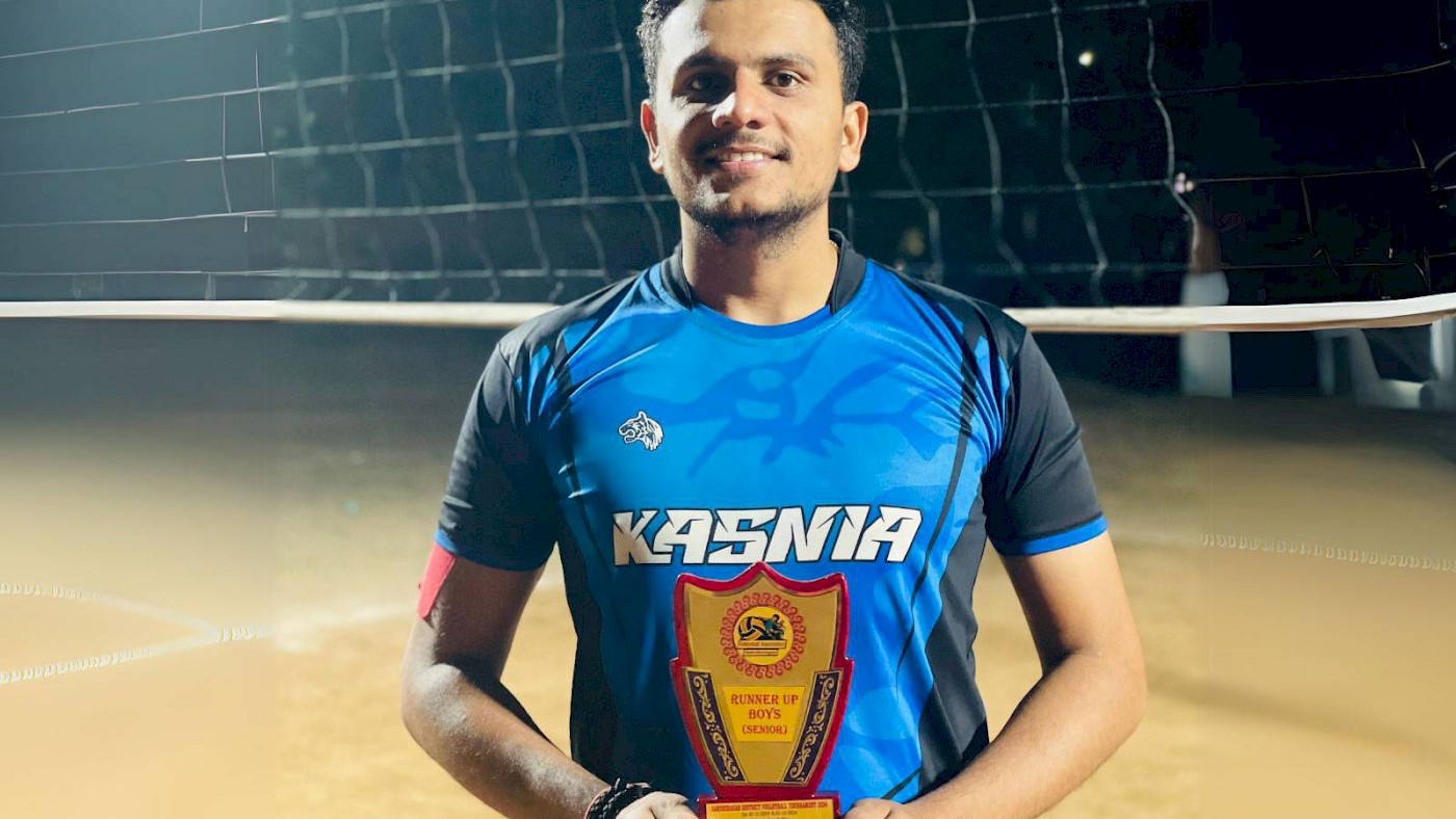 Sports Coordinator Pardeep Rana Brings Laurels  as Player in the Winning Gandhinagar District Volleyball Team