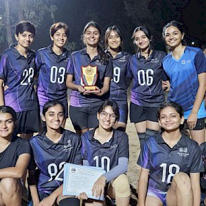 Volleyball Girls’ Team Brings Home Top Honours at Gandhinagar District Tournament