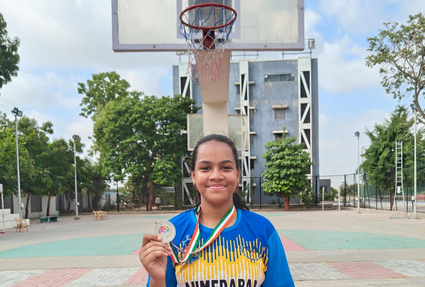 Misha Bajaj, BTech Class of 2027, Part of Winning Team in Basketball at Khel Mahakumbh 2.0
